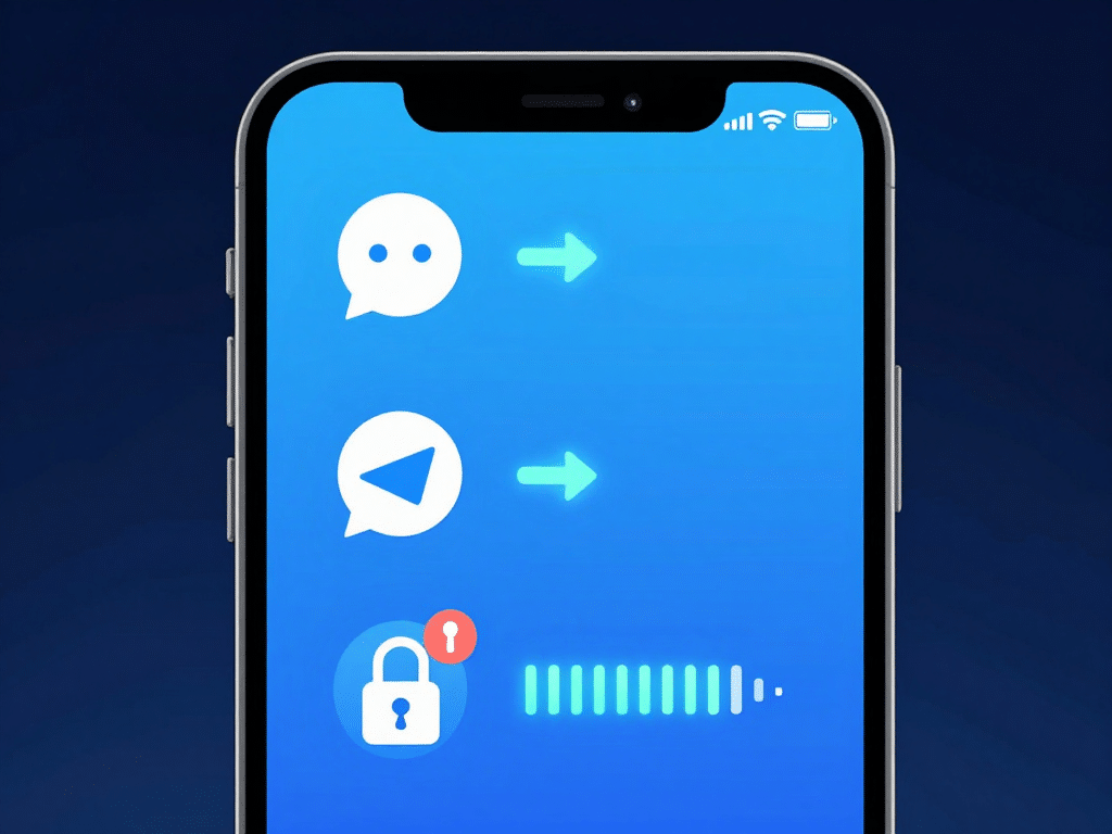 Hình Minh Họa Smartphone Hiển Thị Quy Trình 3 Bước Cách Lấy Mã Otp Sunwin 2026 Qua Telegram Với Biểu Tượng Chat, Gửi Và Thông Báo Bảo Mật Hình minh họa smartphone hiển thị quy trình 3 bước cách lấy mã OTP Sunwin 2026 qua Telegram với biểu tượng chat, gửi và thông báo bảo mật